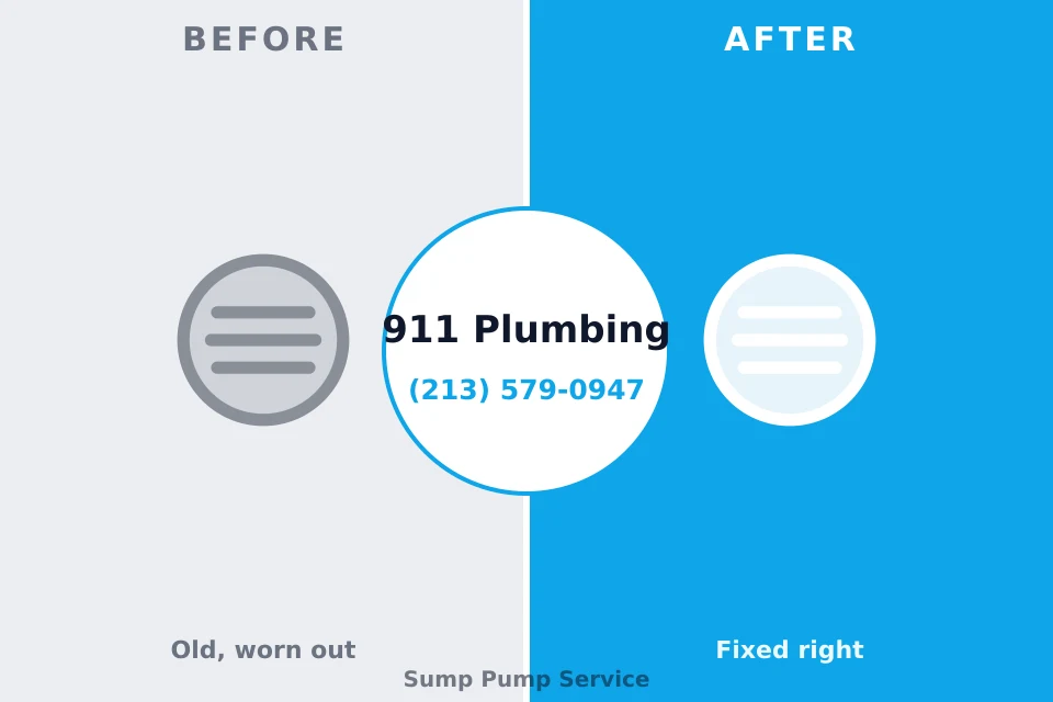 Before and after: plumbing company Forestville, MD